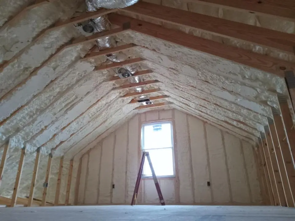 Spray foam roofing application for Crawl Space Insulation project in Destin